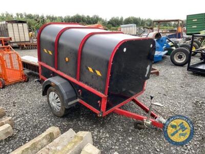 Red and black calf trailer