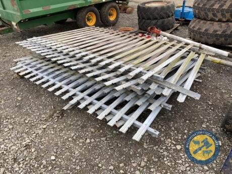 10 section of security fencing