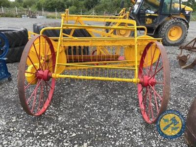 Vintage grass rake somerset 1944