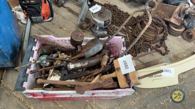 Box lot of tools