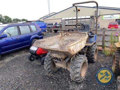 Nueson narrow access hi-lift dumper, heat before start