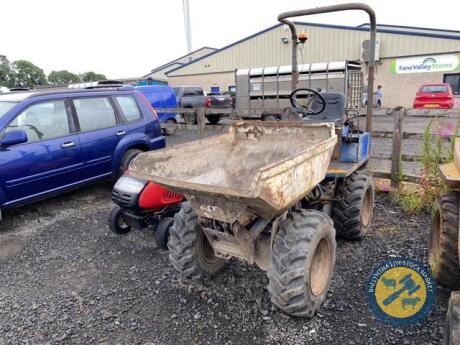 Nueson narrow access hi-lift dumper, heat before start