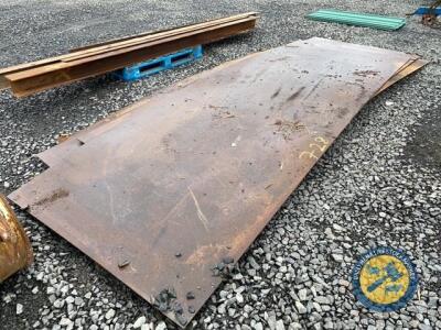 4 x 16x5 heavy duty steel plates