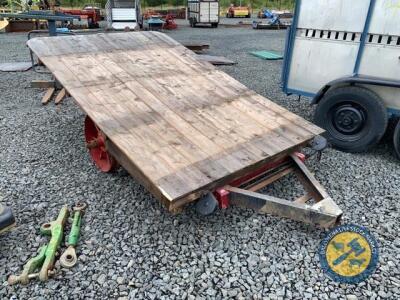 Vintage hay cart refurbished