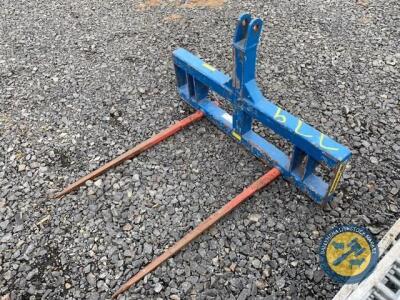 Fleming double bale spike 3 point linkage brackets