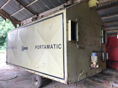 Wilder portamatic grain drier, Approx 4 ton load, Oil fired. 3ph electric, Not used since 2018, C/W 2 augers