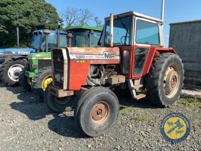 MF595 tractor, 1980's