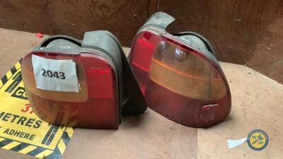 2 x rear tail lights for car