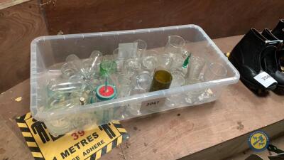 Box lot of glassware