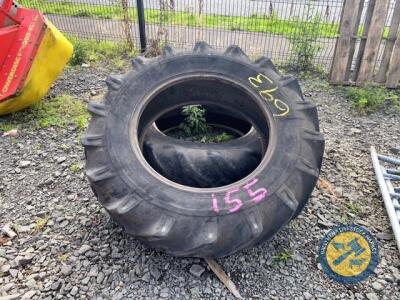 2 x tractor front tyres 14.9-28