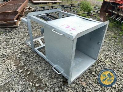 Galvanised feed hopper