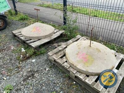 Set of 3ft round pillar tops