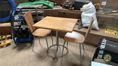 Table and 2 Chairs