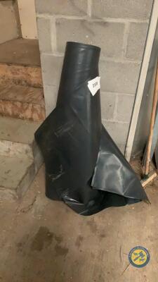 Roll of heavy duty black plastic