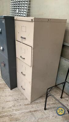 4 drawer filing cabinet cream