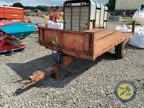 Tractor tipping trailer