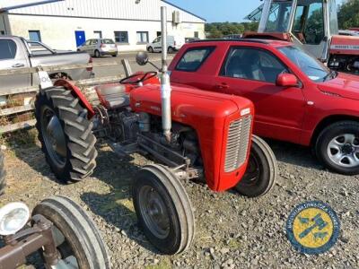 MF35 tractor, 1958, 1397IA, taxbook & key, engine has been refurbished, easy started