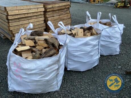 3 x tote bags of firewood