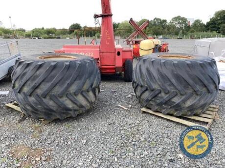 66-44-25 2 rims & tyres Terra tyres Goodyears