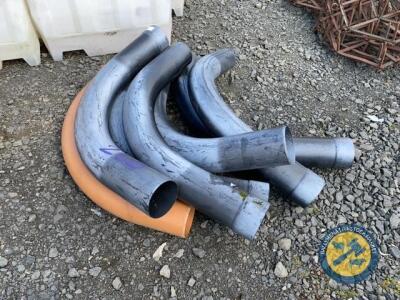 7x6" plastic slow bends pipes