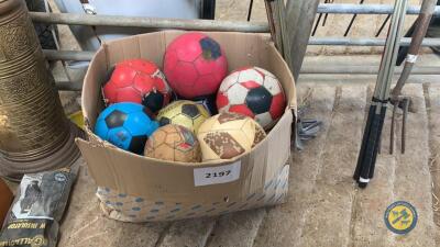 Box of footballs