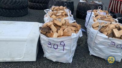 3 x tote bags of firewood