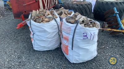 3 x tote bags of firewood