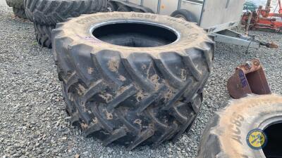 2 x rear tractor tyres 520-85-38