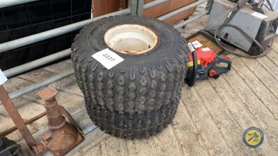 2 x quad wheels 22-11-8 new tyres