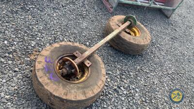 Fraser 6 stuf axle with wheels