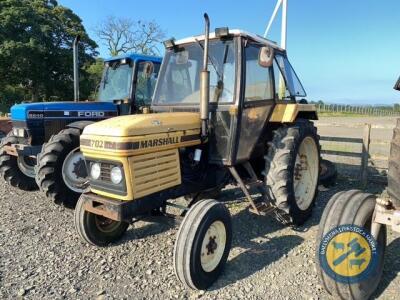 702 Marshall tractor, no taxbook, key, diesel, engine and gearbox good, hydraulics good