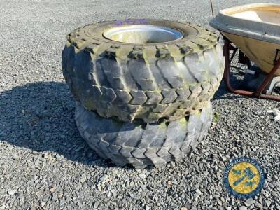 2 x Russian tyres & rims