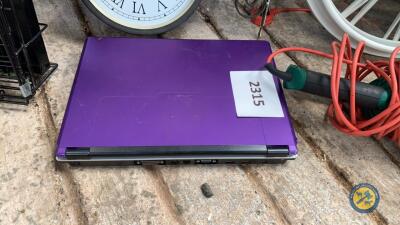 Purple laptop