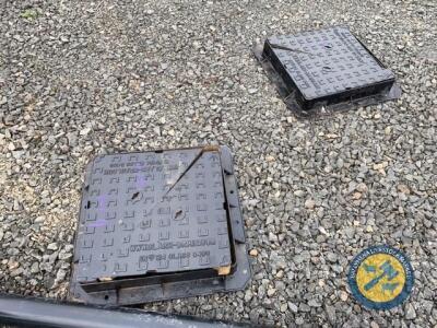 2 x 20tn manhole covers