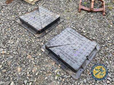 2 x 20tn manhole covers