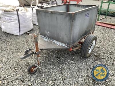 High side trailer no lid jockey wheel