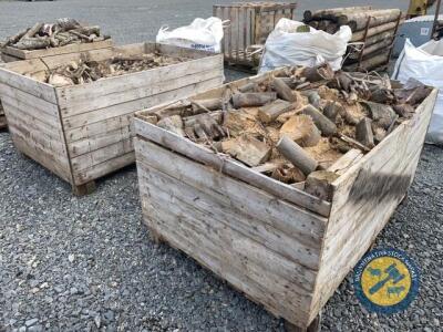 2 x large boxes of firewood