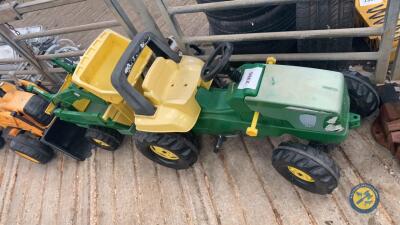 John Deere tractor loader & trailer