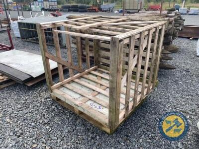 3x4ft concrete panel plus wooden crate