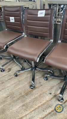 Brown Leather Office Chair