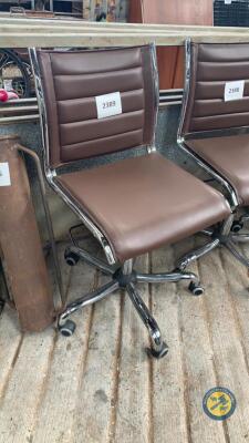 Brown Leather Office Chair