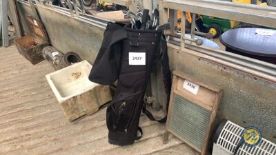 Golf Bag and 9 Clubs