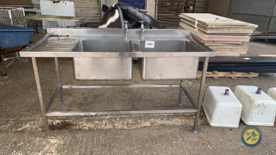 Large Steel Double Sink