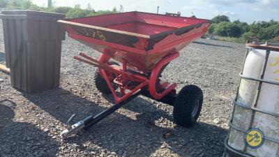 Quad manure sower ground driven sitting outside never sowed anything