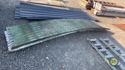 20 x sheets of curved corrugated iron