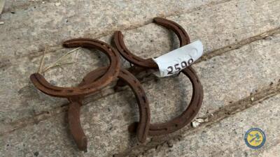 2 x horse shoes