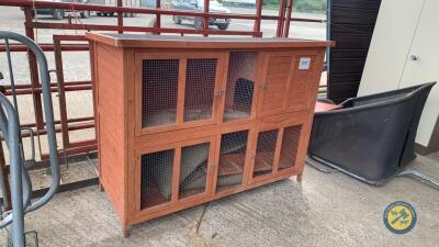 Rabbit hutch complete with cover