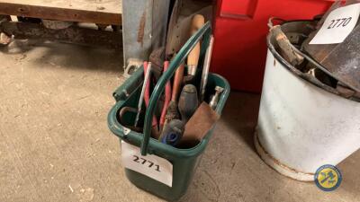 Box lot of tools