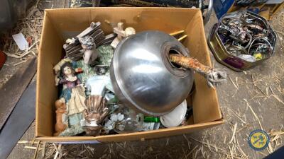 Box lot of delf ornaments