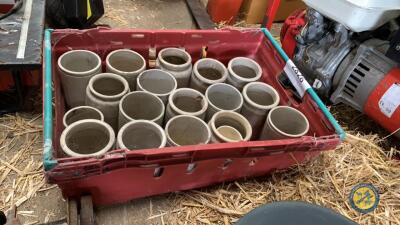 Box of earthenware pots